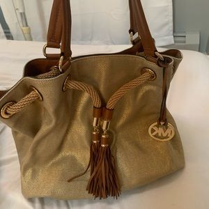 Gold michael Kors bag